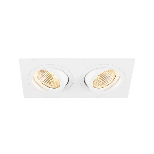 SLV 1008511 New Tria zweiflammig, LED-Einbaustrahler, DIM, 14W, 27K, in weiß