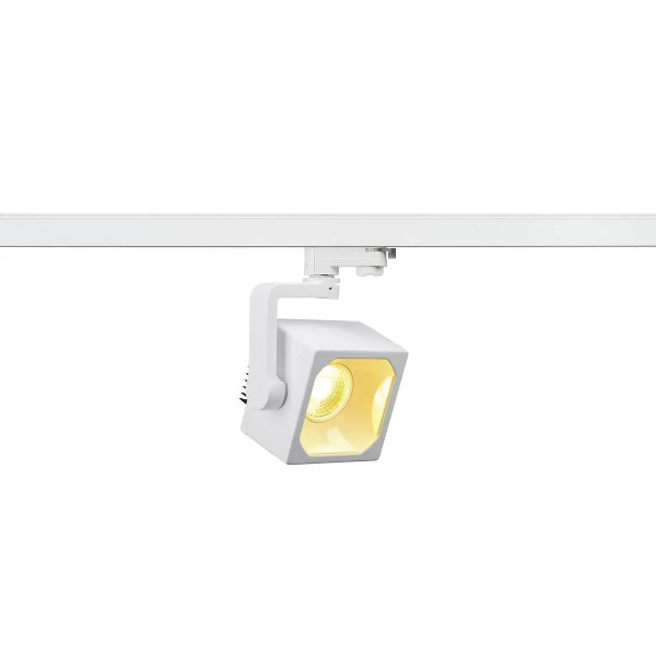 SLV 152751 Euro Cube, LED 3-Phasen Strahler, 26W, 3000K, in weiß