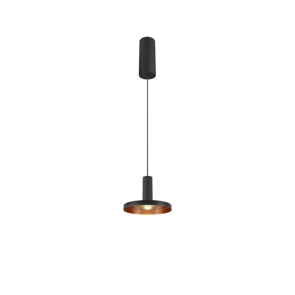 SLV 1007518 Lalu Plate 15, LED Hängeleuchte, schwarz, bronze, dimmbar, 9.5W, 3000K, 680lm