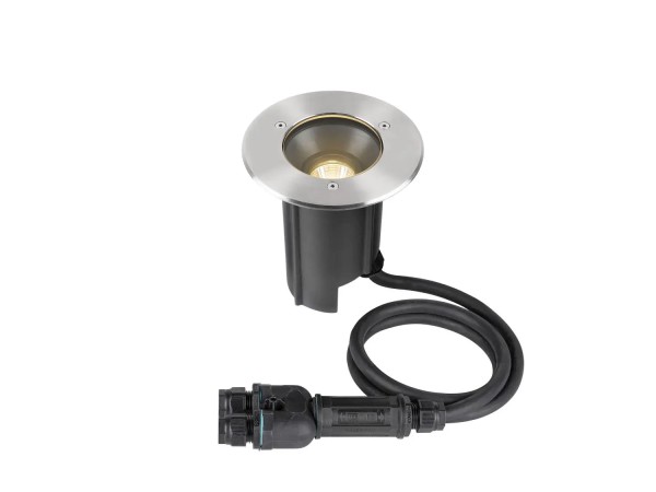 SLV 1007810 Dasar M, LED-Bodeneinbaustrahler, schwenkbar, DALI, IP67, 6.5W, 3000K