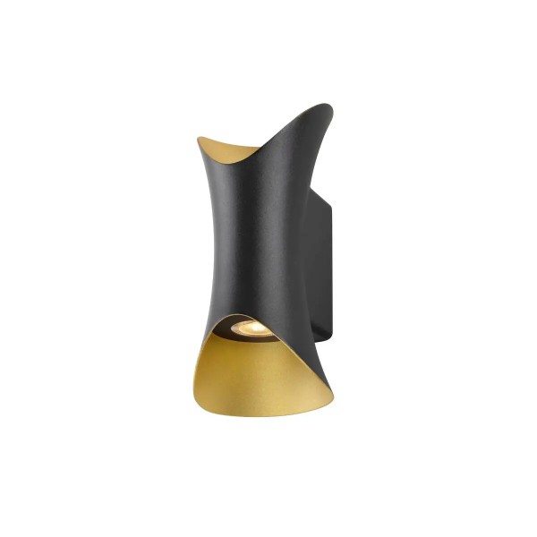 SLV 1007807 Modela, LED-Außenwandlampe Up & Down, DIM, IP65, 7.5W, 2700K in schwarz/gold