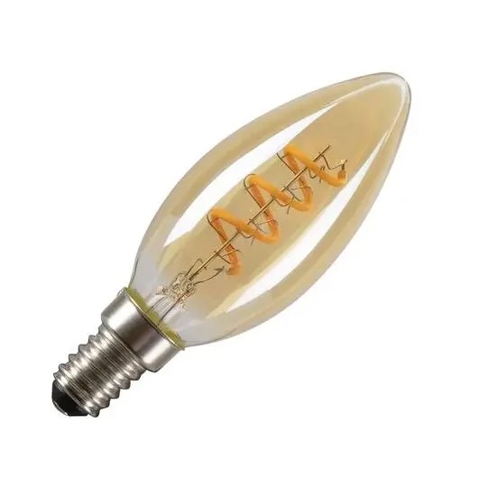 SLV 1008647 LED-Lampe C35, E14, gold, DIM, 2W, 18K, 80lm