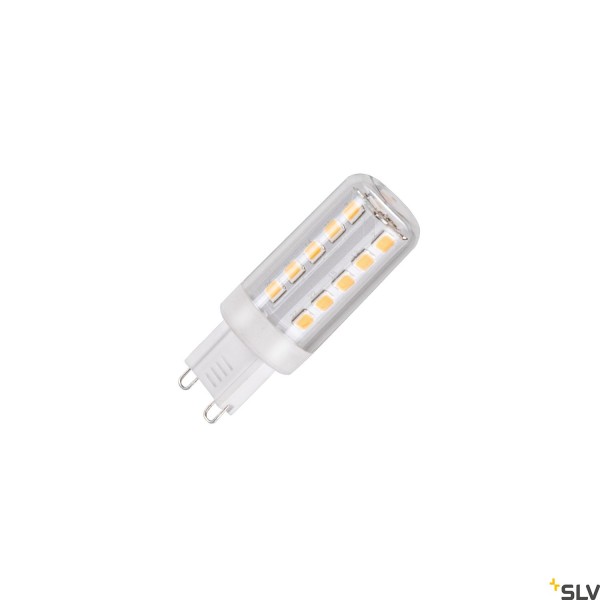 SLV 1005286 Leuchtmittel, weiß, G9, LED, 3.6W, 3000K, 400lm, 300°